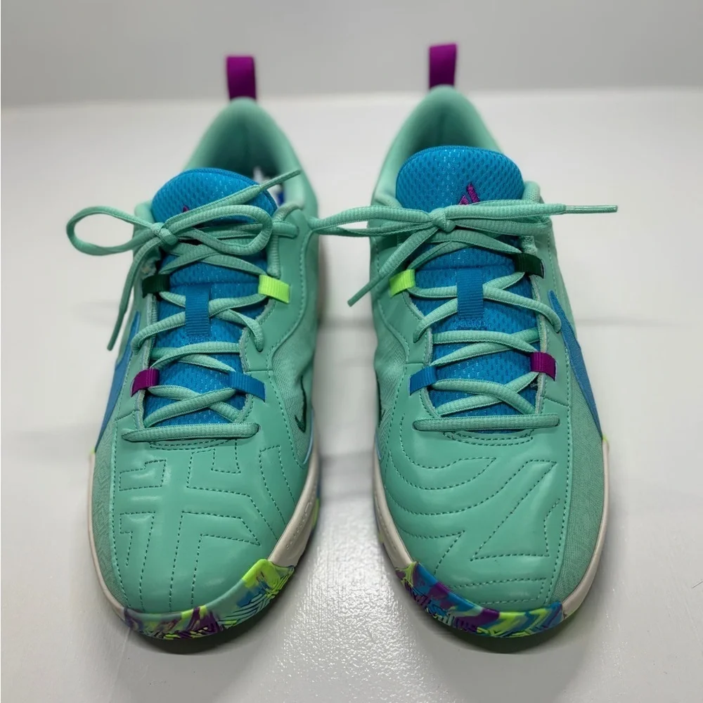 Nike Zoom Freak 5 GS “Emerald Rise / Blue Lightning” Size 7Y Multicolor Sole